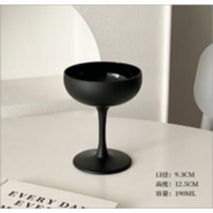 CHAMPAGNE SAUCER BLACK
