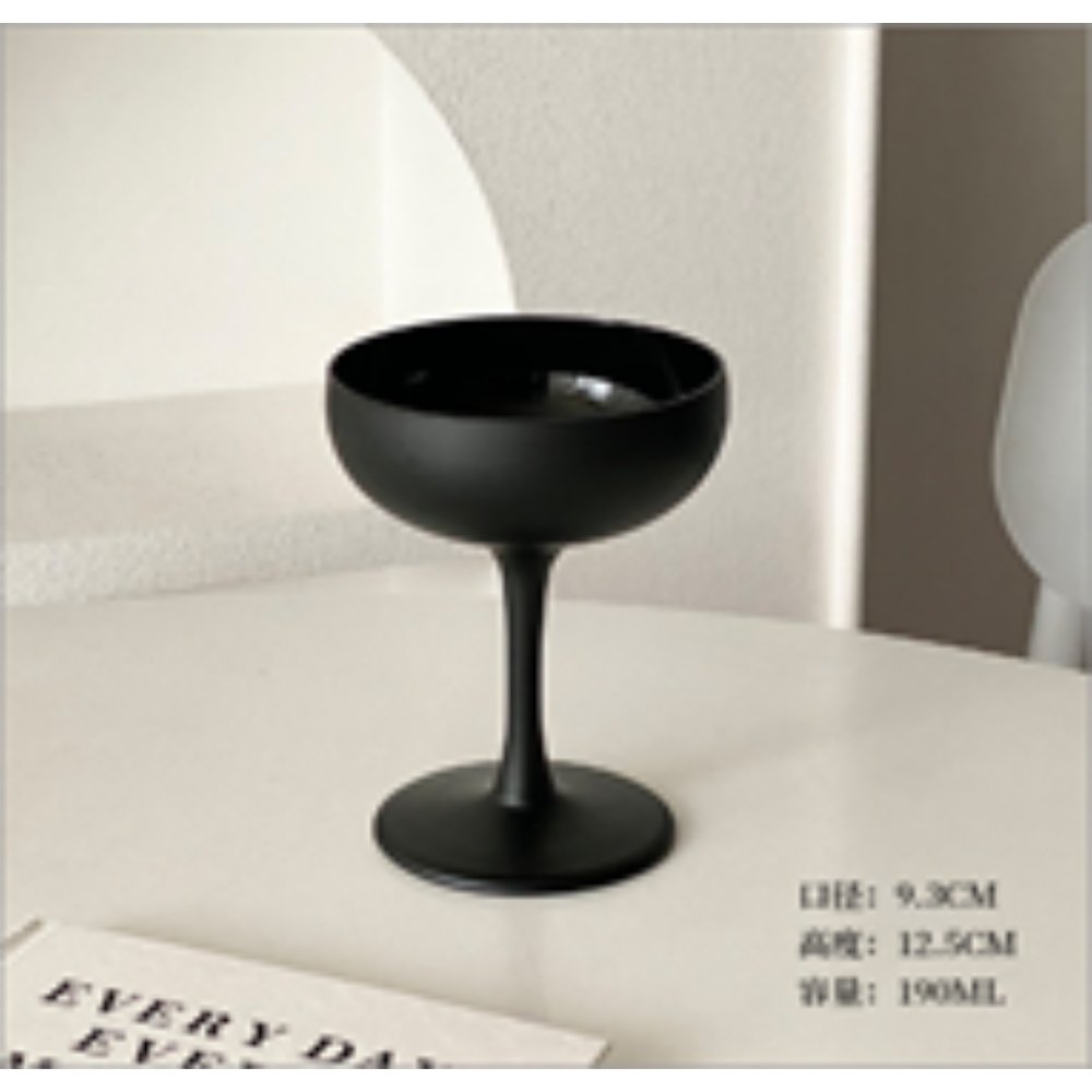 CHAMPAGNE SAUCER BLACK