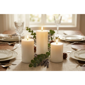FLAMELESS CANDLES WHITE