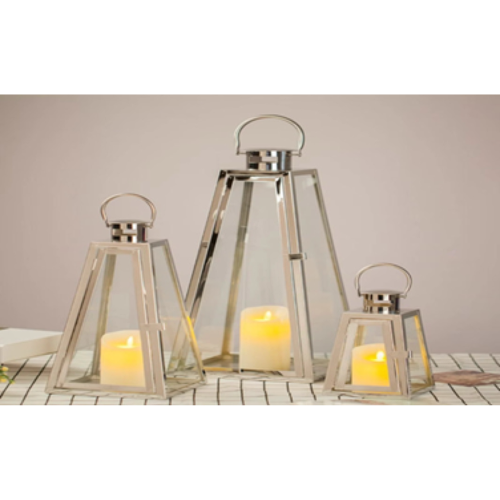 PYRAMID SILVER LANTERN