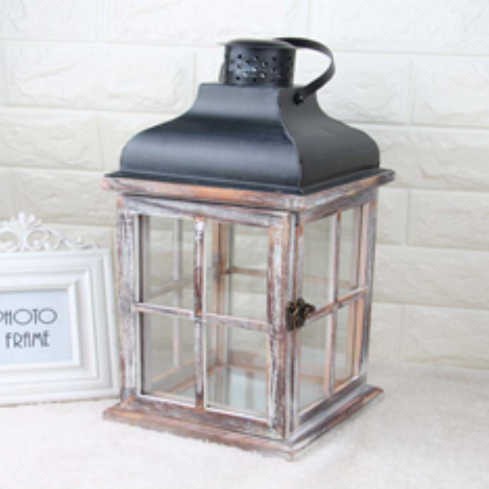 NORWAY WHITE WASHED LANTERN