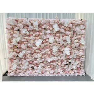 ROSE FLOWER WALL PINK & WHITE