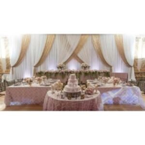 DRAPED WALL GOLD WHITE GRANDE