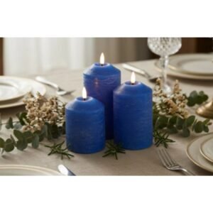 FLAMELESS CANDLES BLUE